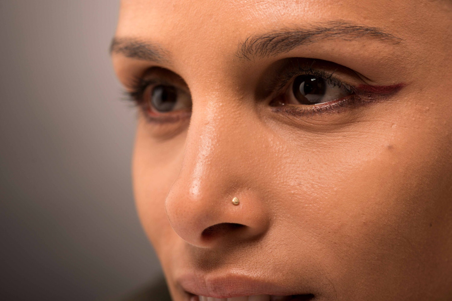 Gold Nose Pin. Tragus piercing. Nostril Screw. Nose Piercing. Etsy