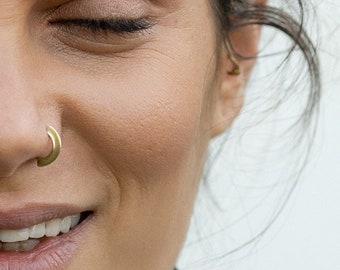 Gold Nose Ring. Indian Nose Ring. Gold Nose Hoop. Gold Tragus. Cartilage. Rook. Nipple. Belly Ring. Solid Gold Nose Ring. Nose Jewelry