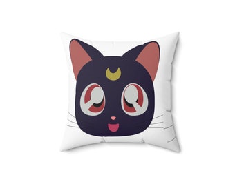 sailormoon pillow , anime pillow, luna pillow, sailor moon pillow