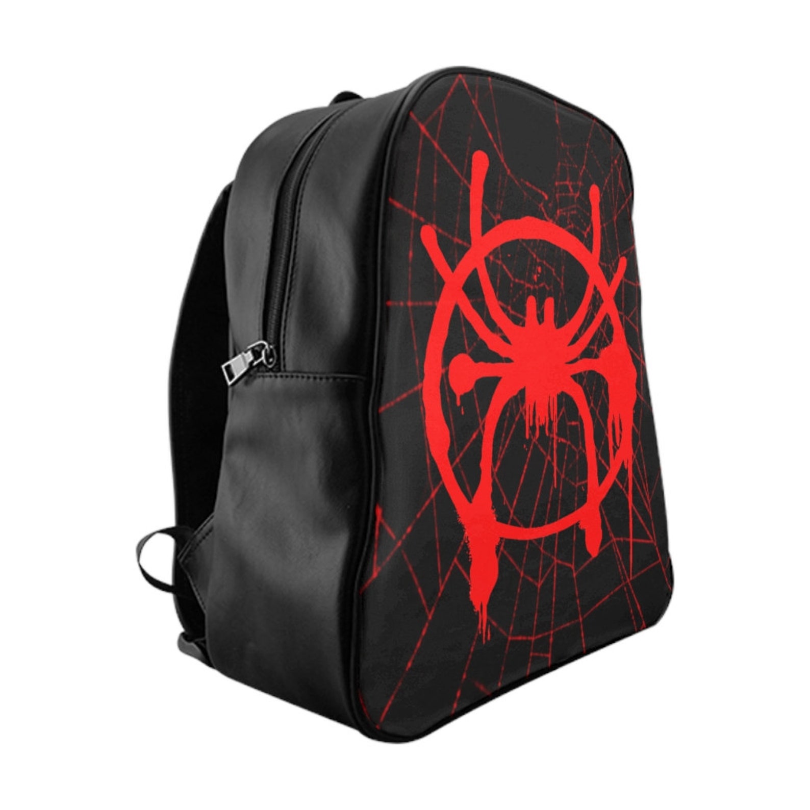 Spiderman Miles Morales School Backpack Etsy Denmark