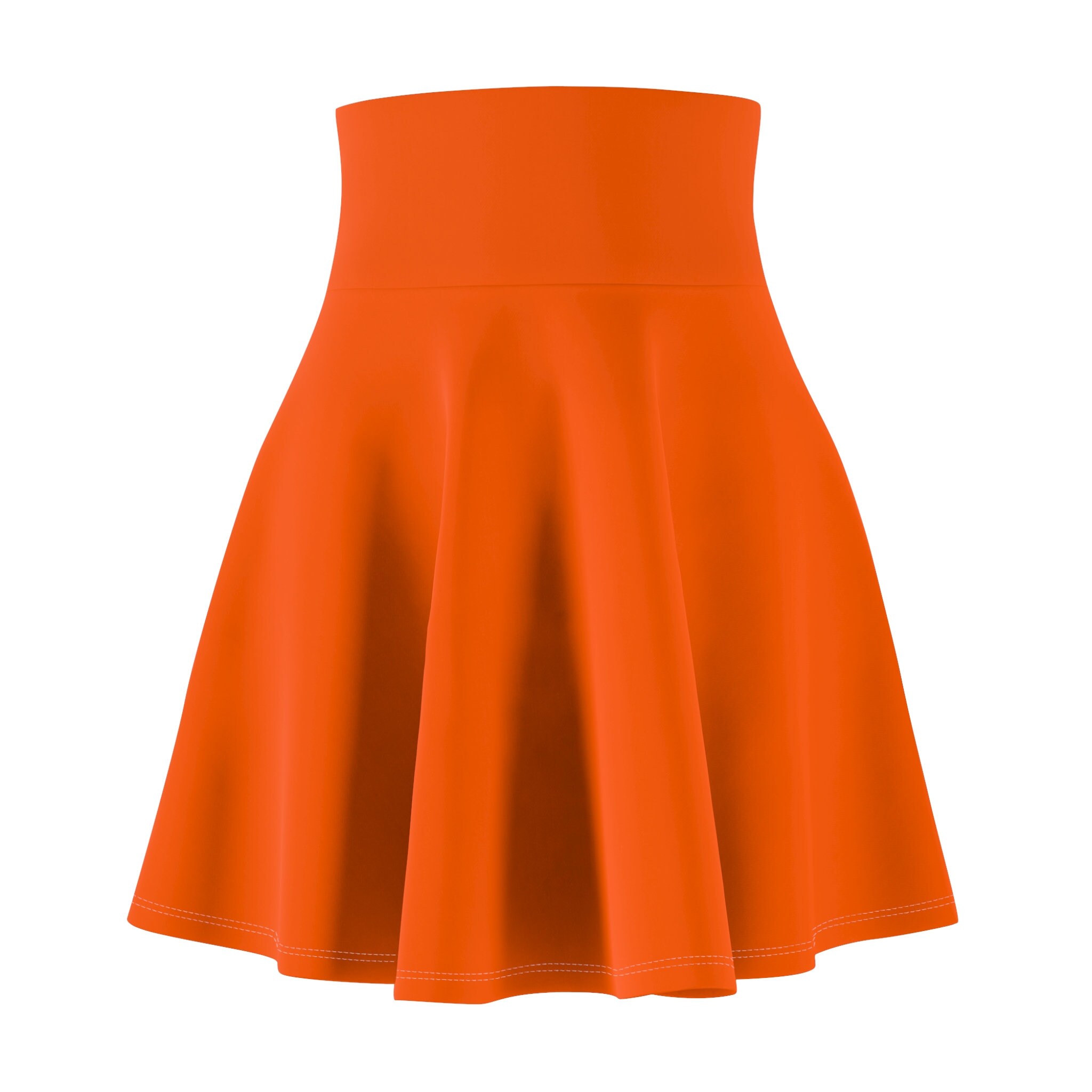 Orange skater skirt uk hotsell