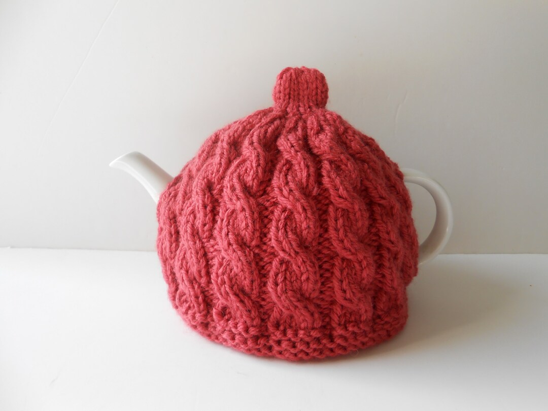 Hand Knitted Tea Cozy Aran Teapot Cosy Irish Wool Teapot Etsy