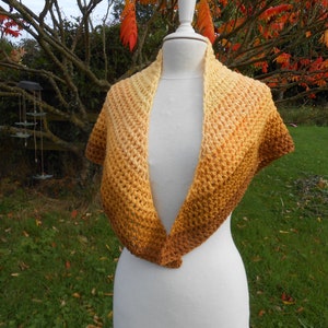 Crocheted Shawl, Crochet Wrap. Triangle shawl. Oversized Scarf. Crochet shawlette.  Rustic wedding shawl. Everyday Shawl.