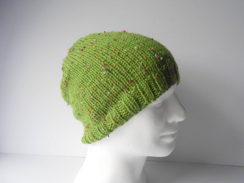 Handmade gift for him Irish knit cap Patrick/'s Day Hat Men/'s slouchy hand knit green beanie hat St Unisex slouchy Knitted toque hat.