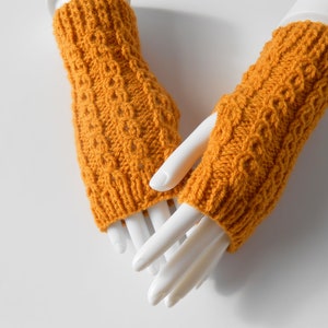 Fingerless gloves for women. Cabled knit gloves ,Outlander inspired gloves, texting gloves, hand knit wrist warmers, Christmas gift for her.