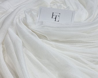 Champagne/Ivory/White Pearls Tulle,Soft Tulle,Beaded Tulle,Tulle Fabric for Bridal Veils,Pearls Tulle,59" Width