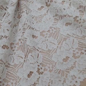 Creme Spitze, Spanisch Alencon Spitzenstoff