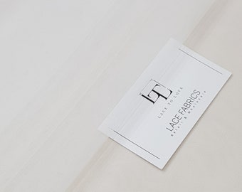Off white tulle fabric for wedding dress, light ivory tulle fabric for underskirt - 65&quot; (165 cm) wide - sold per meter TK9519