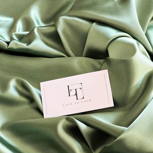 Moss green elastic satin fabric by the yard, skirt fabric, lingerie fabric BL1007