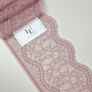 Pizzo rosa antico, pizzo chantilly, pizzo francese, pizzo da sposa, pizzo da sposa, pizzo smerlato, pizzo ciglia, pizzo floreale, pizzo per lingerie LL8801