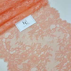 Renda laranja, renda francesa, renda chantilly, renda para vestido de noiva, renda para véu, renda para liga, renda para lingerie L20188