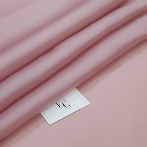 Old rose, pink  Silk Satin organza fabric sold by the yard. Natural silk satin organza fabric bridal silk KLT005