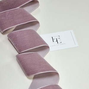 Ruban de velours violet par mètre, ST1087