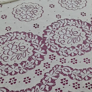 Tessuto in pizzo ecrù tagliato su misura, pizzo francese, pizzo ricamato, pizzo da sposa, pizzo da sposa, pizzo bianco, pizzo per velo, pizzo per lingerie, pizzo Alençon L59341