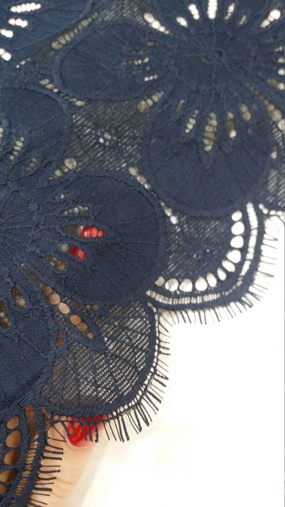 Dentelle bleu nuit en tissu, dentelle de France, broderie, mariée dentelle mariage, mariée broderie, dentelle robe de soirée dentelle Lingerie dentelle Alencon dentelle LL26003 74d109 Dentelle bleu nuit en tissu, dentelle de France, broderie, mariée dentelle mariage, mariée broderie, dentelle robe de soirée dentelle Lingerie dentelle Alencon dentelle LL26003 74d109