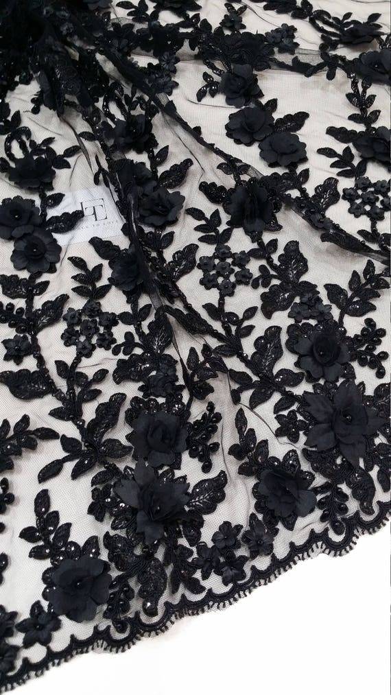 Tissu de de Tissu dentelle noire, dentelle 3D, perles dentelle, dentelle Français, mariée dentelle, dentelle de mariage voile dentelle festonnée Floral dentelle, dentelle de Lingerie EVS149CSBF cba604 Tissu de de Tissu dentelle noire, dentelle 3D, perles dentelle, dentelle Français, mariée dentelle, dentelle de mariage voile dentelle festonnée Floral dentelle, dentelle de Lingerie EVS149CSBF cba604