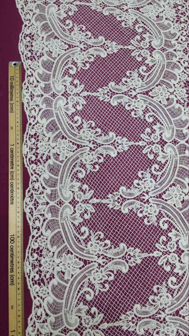 white wedding lace fabric