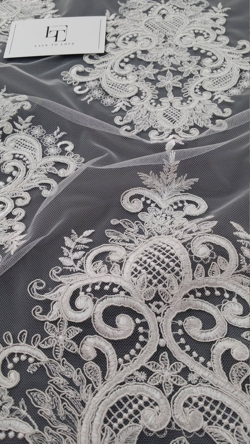 Ivory Embroidered Lace Cosette