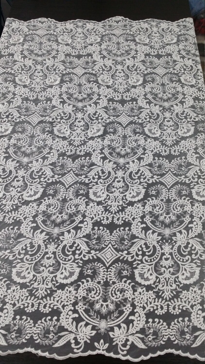 Ivory Embroidery Lace Eb5036