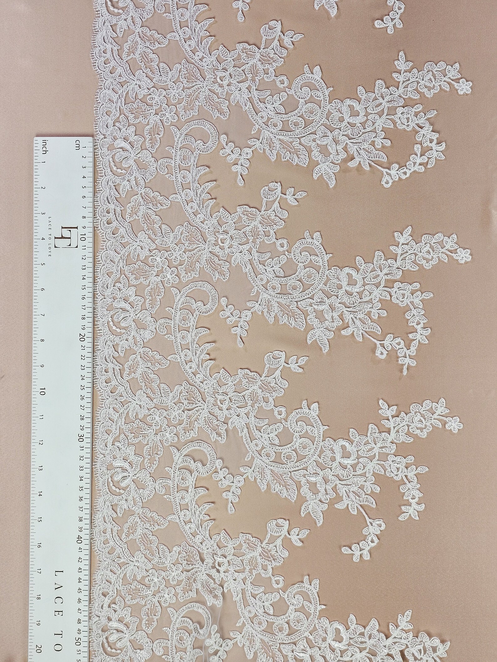 Ivory On Ivory Embroidery Lace Eb3027