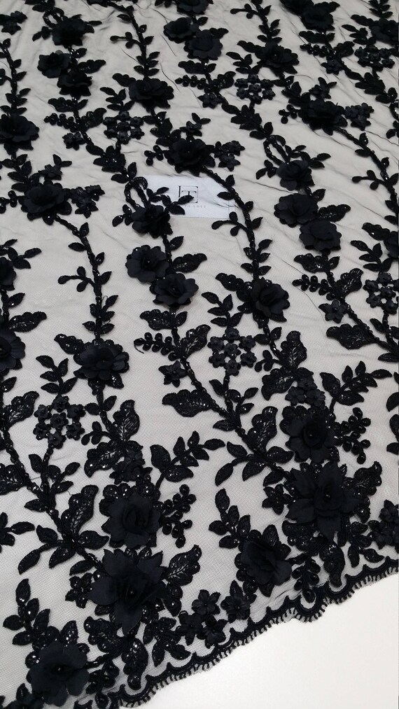 Tissu de de Tissu dentelle noire, dentelle 3D, perles dentelle, dentelle Français, mariée dentelle, dentelle de mariage voile dentelle festonnée Floral dentelle, dentelle de Lingerie EVS149CSBF cba604 Tissu de de Tissu dentelle noire, dentelle 3D, perles dentelle, dentelle Français, mariée dentelle, dentelle de mariage voile dentelle festonnée Floral dentelle, dentelle de Lingerie EVS149CSBF cba604