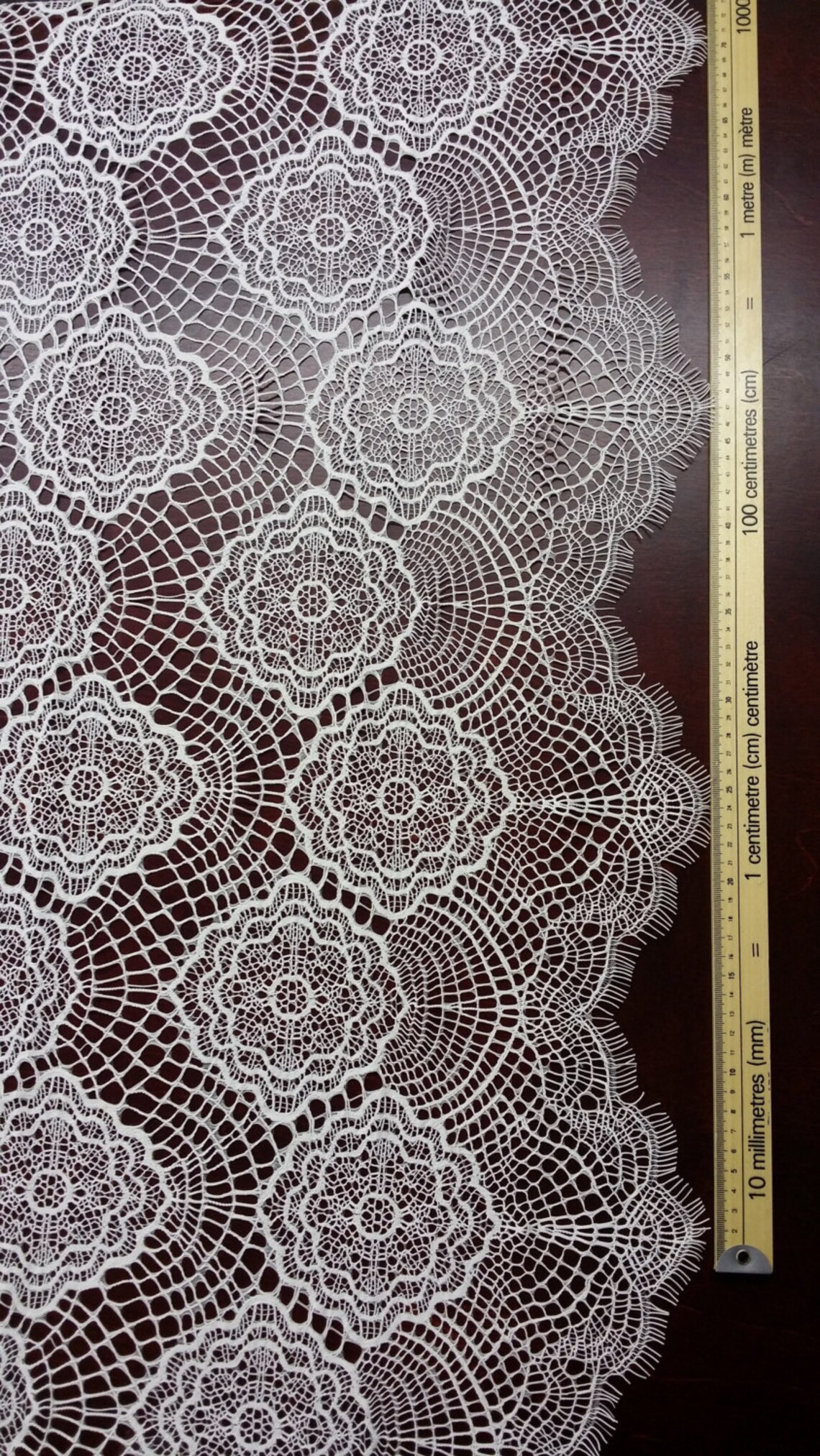 Ivory Lace Fabric Spanish Lace Embroidered Lace Wedding Etsy