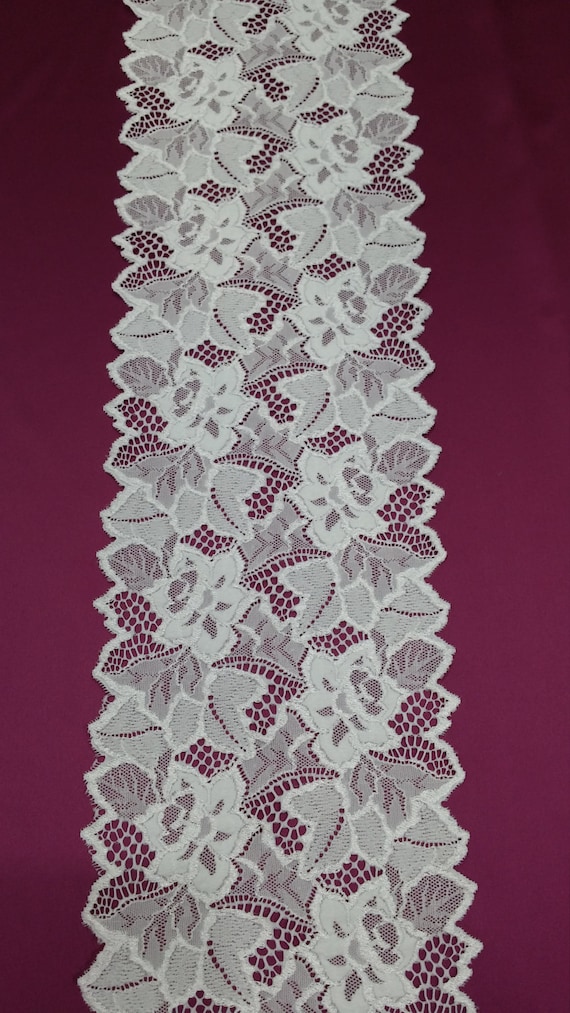 Off white stretch Lace Trim, French stretch Lace Chantilly Chantilly Lace Lace Wedding Lace White Lace Veil lace Scalloped lace Lingerie Lace trim JE52003 2785b9 Off white stretch Lace Trim, French stretch Lace Chantilly Chantilly Lace Lace Wedding Lace White Lace Veil lace Scalloped lace Lingerie Lace trim JE52003 2785b9