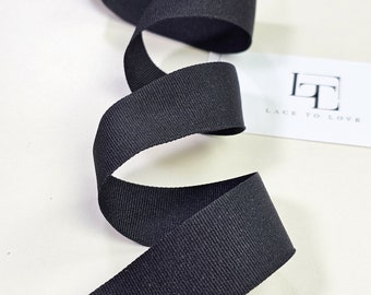Black grosgrain ribbon, grosgrain decoration bows, hair bow supplies, by the yard, gift bow, hair ribbon, grosgrain trim, V006