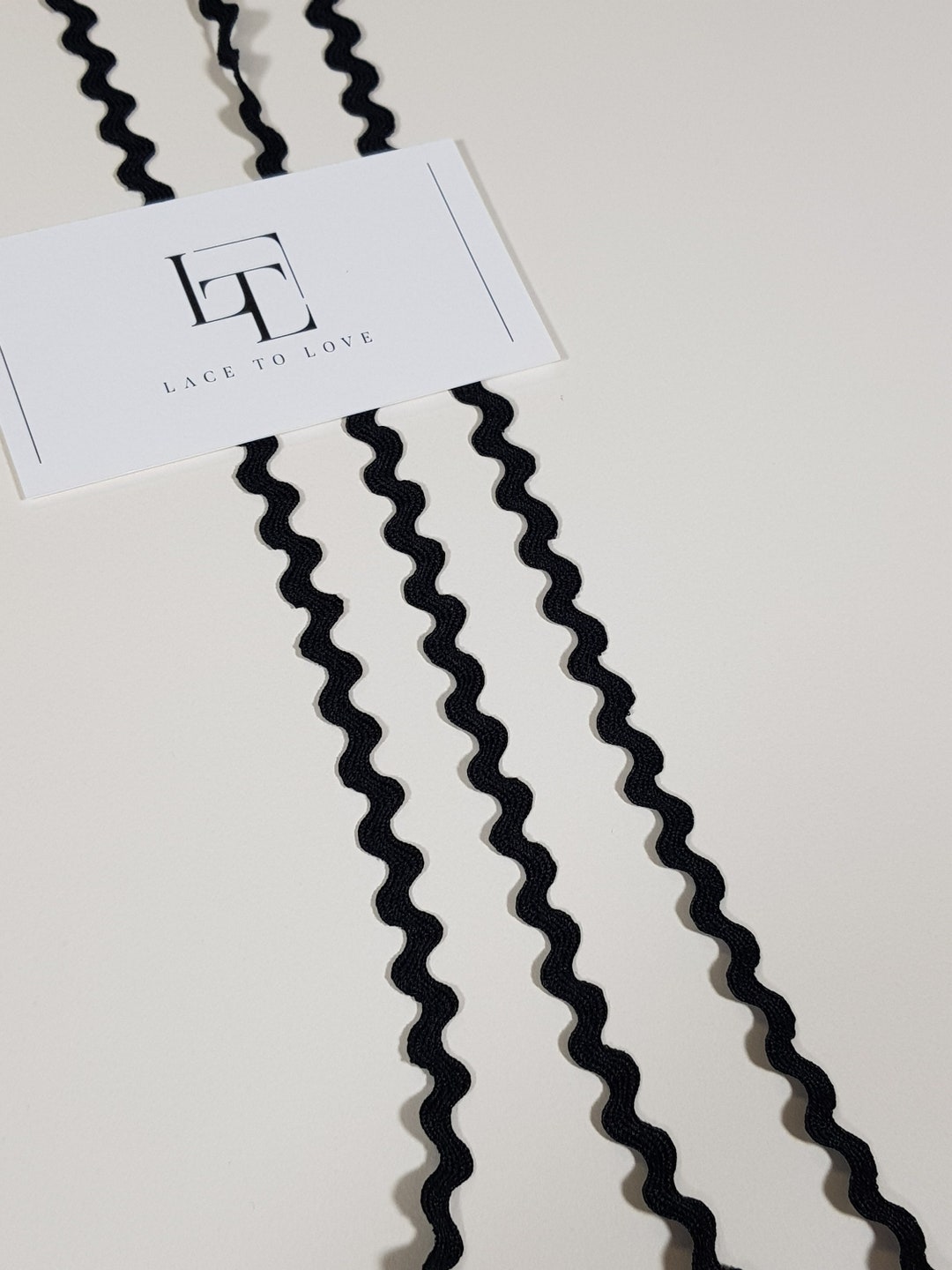 Rickover's Ribbon Rack Black Rick Rack Ribbon, 9 Mm/0.35 Inches Wide Black Jumbo Ric Rac Trim ...