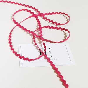 Cinta rosa para perchero, cinta acanalada ST1068