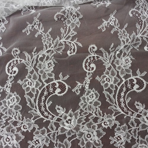 Ivory Beaded Lace Frances main image 1