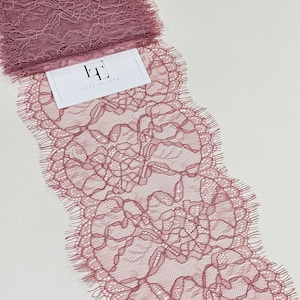 Pizzo viola chiaro, pizzo francese, pizzo chantilly, pizzo da sposa, pizzo da sposa, pizzo da giarrettiera, pizzo da sera, pizzo da lingerie, LL2591
