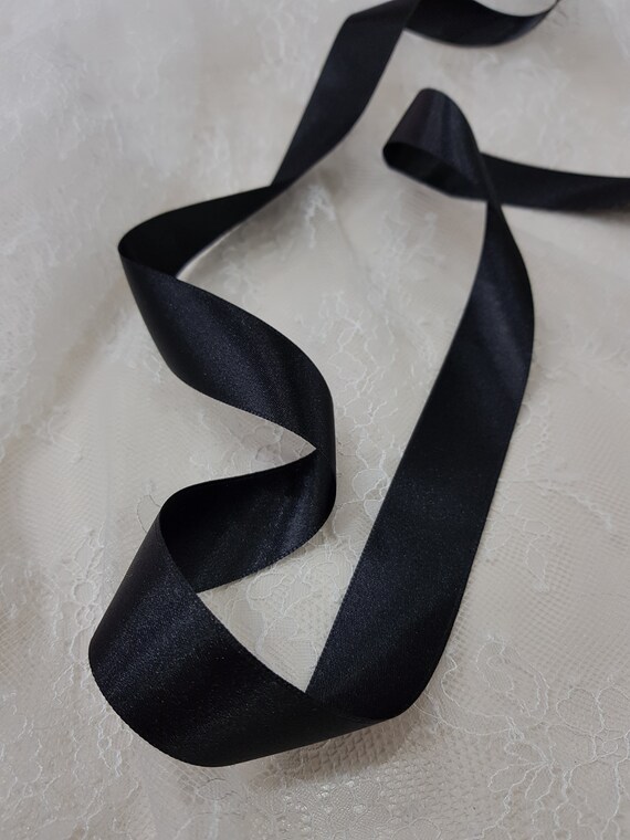 Black Satin Ribbon