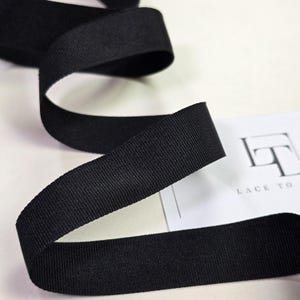 Zwart grosgrainlint grosgrainstrikken, haarstrikbenodigdheden, op maat geknipt, cadeaustrik, haarlint, grosgrainband V014