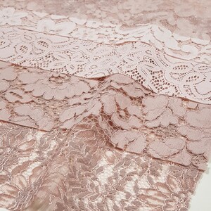 Lace fabric scraps, bundle of 5 pieces A4 size, lace for doll, lace for face mask, DIY lace scraps, ATG001_A4 image 7