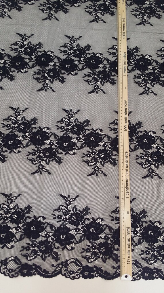 Dentelle noire tissu tissu tissu Français dentelle, dentelle de Chantilly, mariée dentelle mariage dentelle soirée robe dentelle festonnée Floral dentelle Lingerie dentelle J155501 21200b Dentelle noire tissu tissu tissu Français dentelle, dentelle de Chantilly, mariée dentelle mariage dentelle soirée robe dentelle festonnée Floral dentelle Lingerie dentelle J155501 21200b