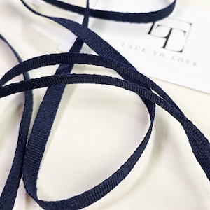 Donkerblauwe grosgrain lintband, marineblauwe geribbelde tape, diepblauwe grosgrain strikken, doe-het-zelfbenodigdheden, verkocht per meter, V015