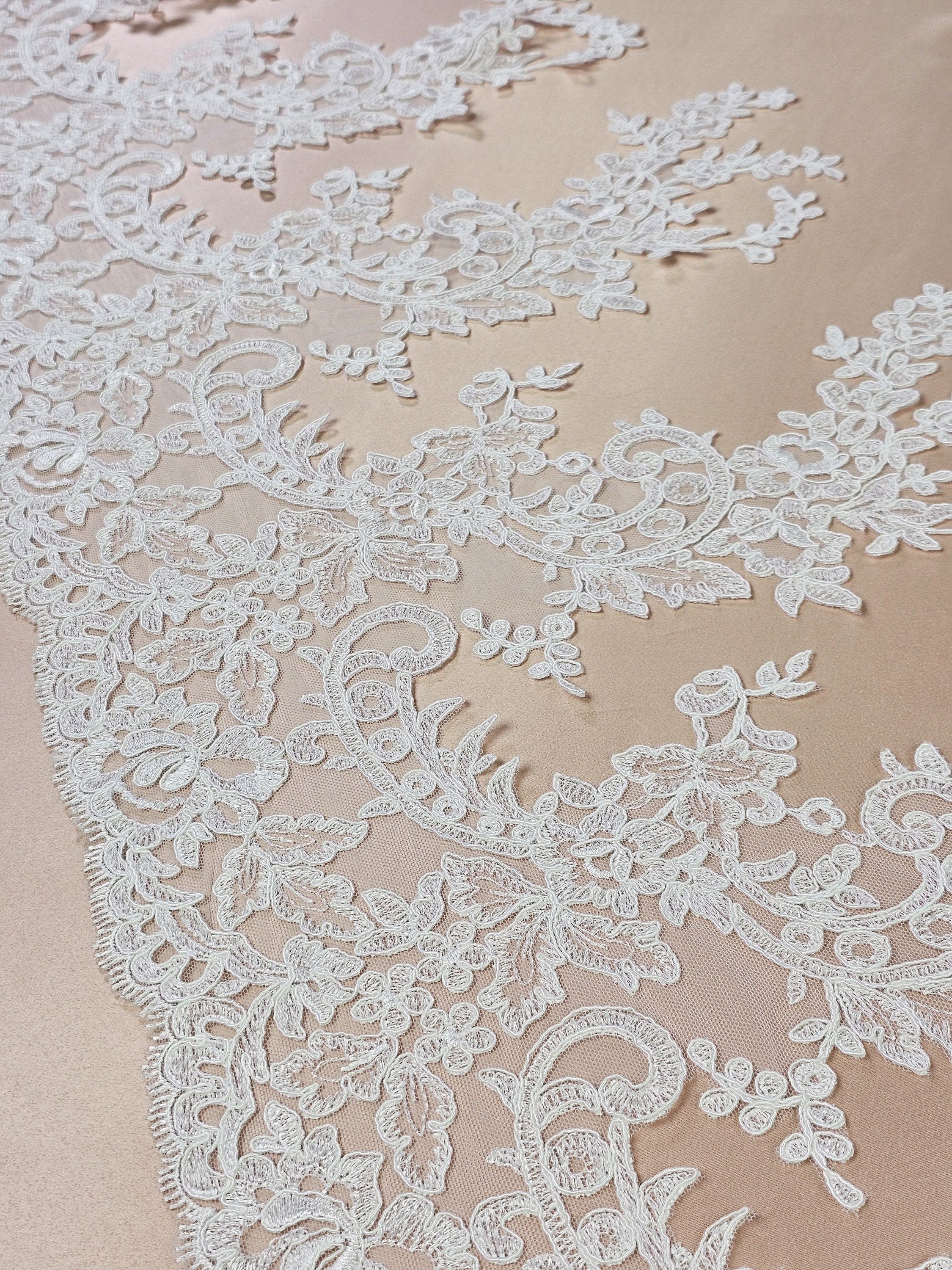 Ivory Embroidery Lace Nuria
