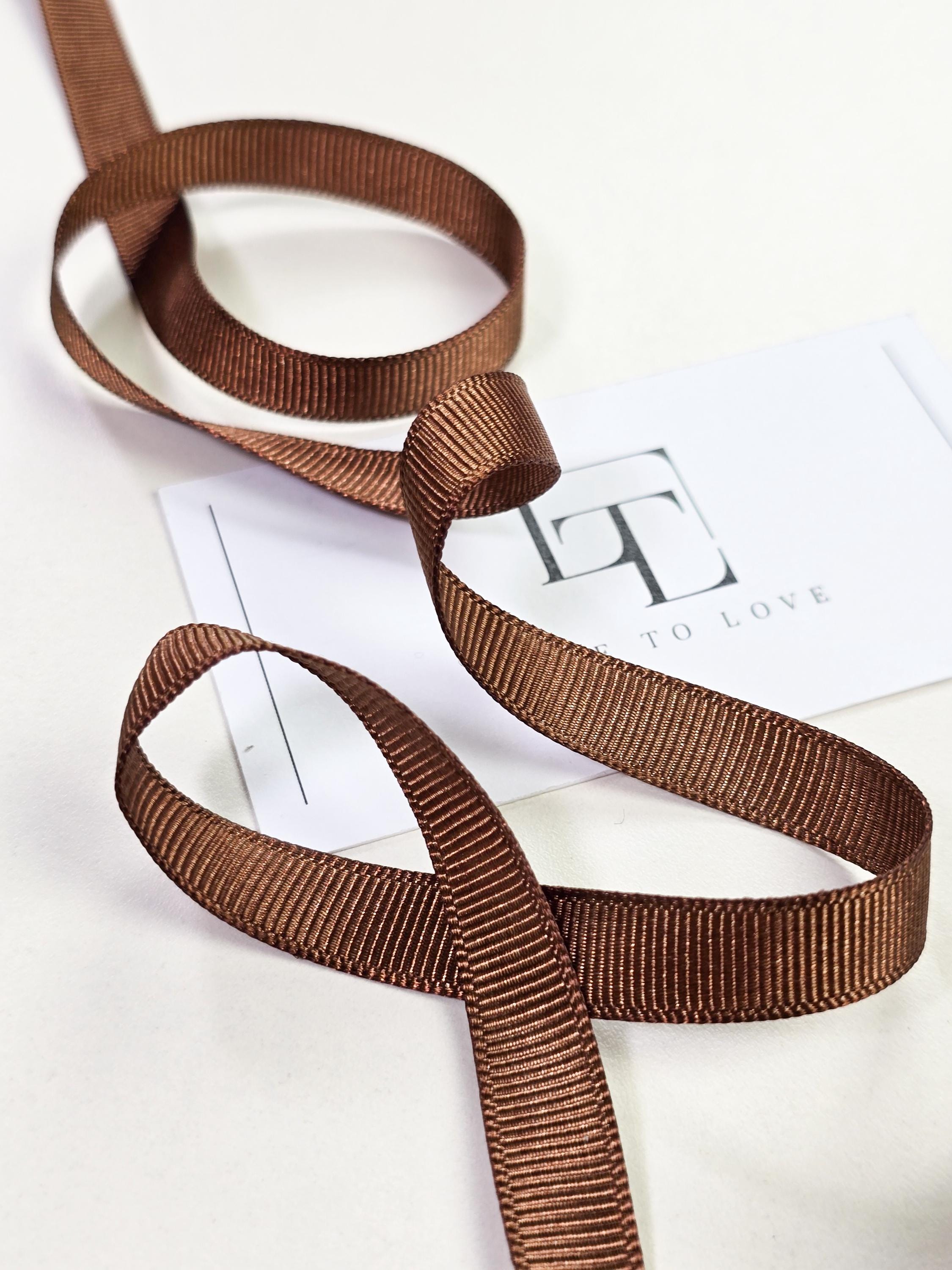 MARGOT BELT BROWN CANVAS MULTI COLOR GROSGRAIN RIBBON 38” Multi-color Stripe Grosgrain Ribbon 1-1/2 main image 2