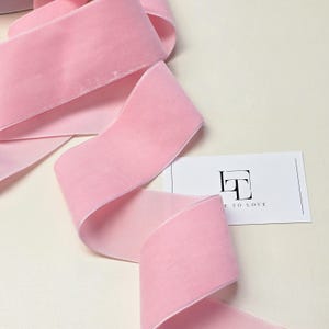 Nastro decorativo per ghirlande natalizie in velluto rosa chiaro, nastro per ghirlande rosa baby largo 5 cm/2 pollici, nastro per confezioni regalo, venduto al metro, ST1090