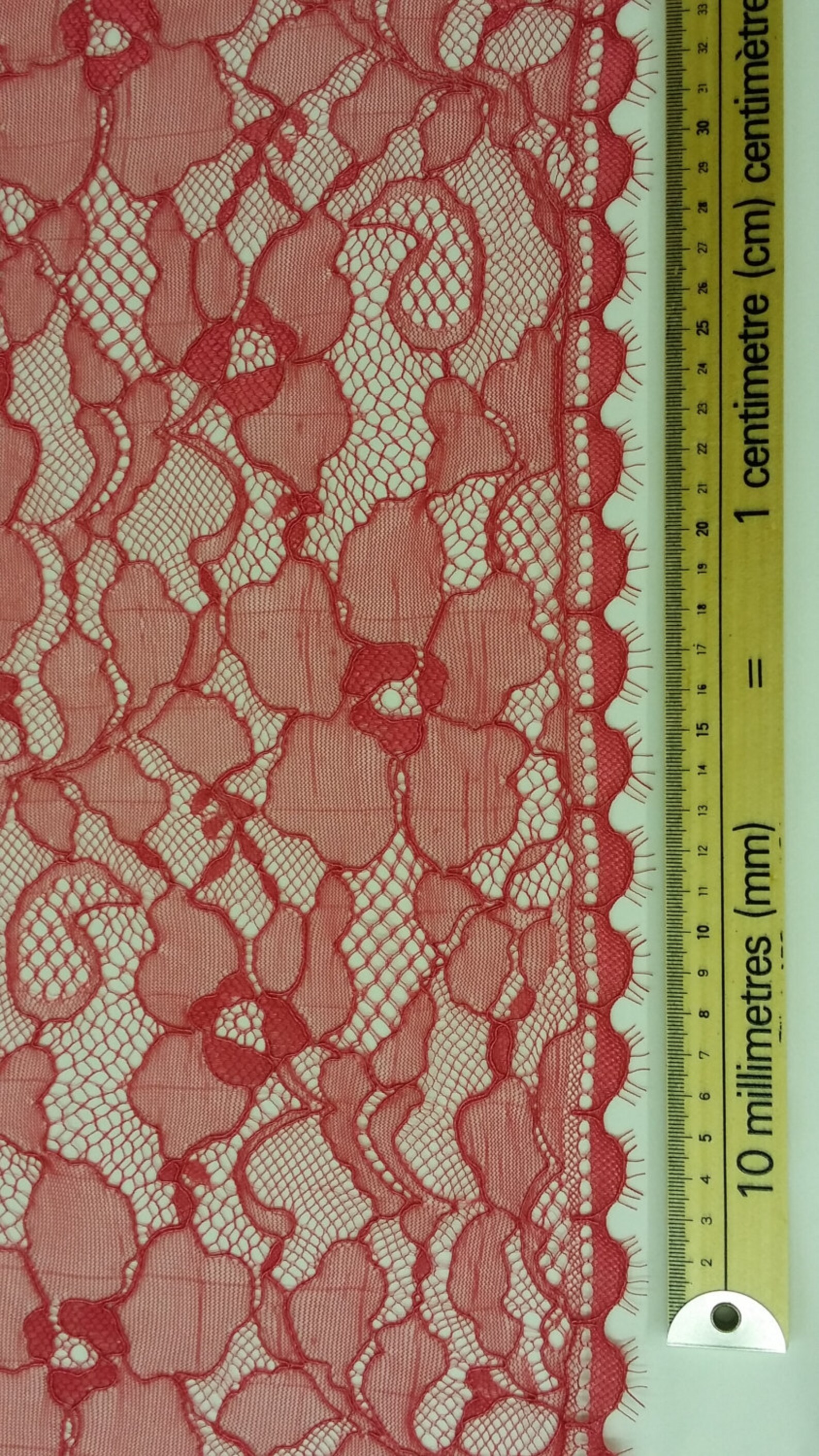 Pink lace fabric by the yard French Lace Alencon Lace Bridal Etsy