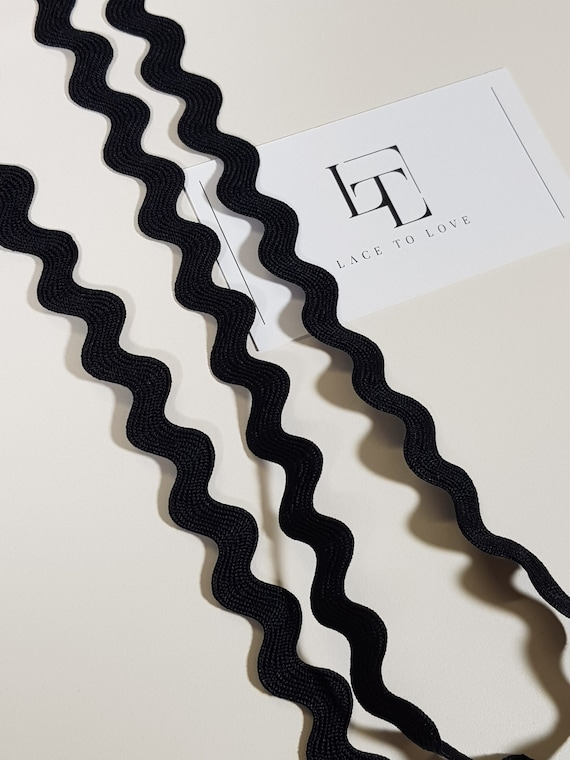 Ric Rac Black - 1 cm Ric Rac Black - 1 cm