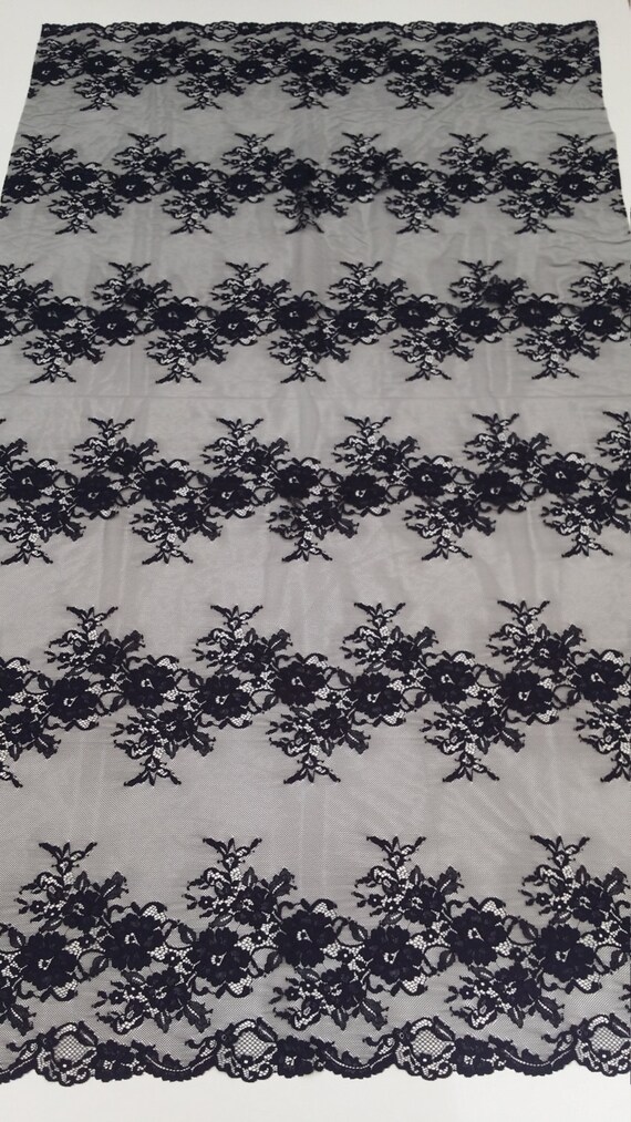 Dentelle noire tissu tissu tissu Français dentelle, dentelle de Chantilly, mariée dentelle mariage dentelle soirée robe dentelle festonnée Floral dentelle Lingerie dentelle J155501 21200b Dentelle noire tissu tissu tissu Français dentelle, dentelle de Chantilly, mariée dentelle mariage dentelle soirée robe dentelle festonnée Floral dentelle Lingerie dentelle J155501 21200b