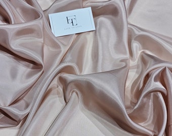 Light pink lining fabric by the yard, wedding fabric, skirt fabric, bridal fabric, VL038