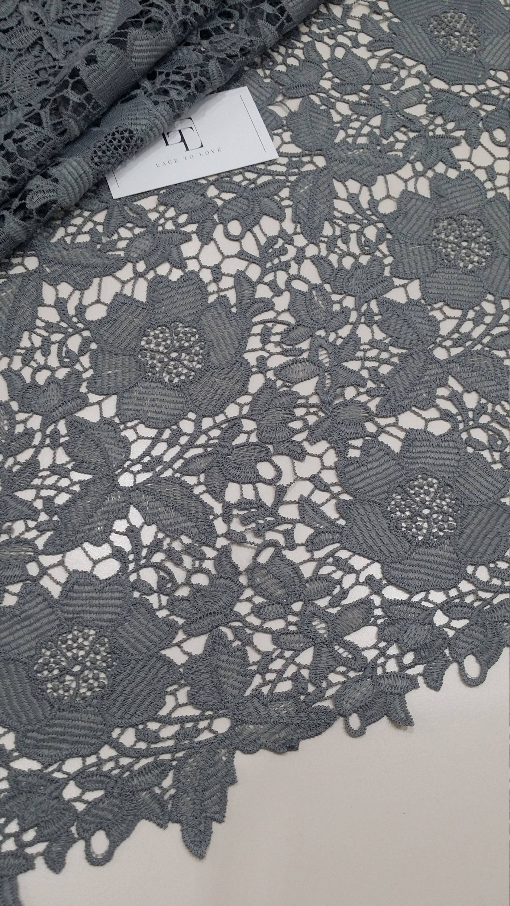 Gray lace best sale by the yard
