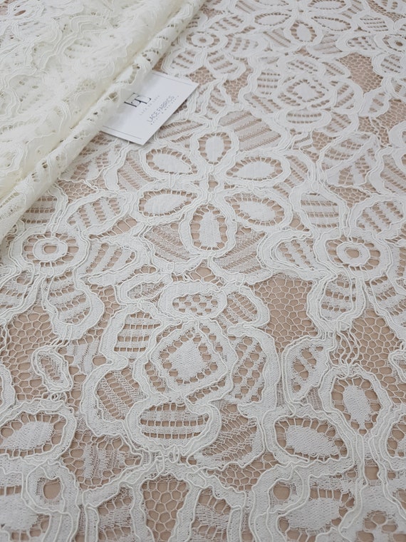 White Lace Fabric by the Yard LL89412 Etsy Canada