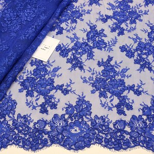 Minerva Delicate Lace Fabric White - Per Metre