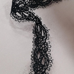 Corte de renda preta, renda francesa, renda Alencon, renda de vestido de noiva, renda de casamento, renda liga, renda de vestido de noite, renda de lingerie quintal FL47912