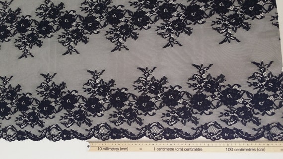 Dentelle noire tissu tissu tissu Français dentelle, dentelle de Chantilly, mariée dentelle mariage dentelle soirée robe dentelle festonnée Floral dentelle Lingerie dentelle J155501 21200b Dentelle noire tissu tissu tissu Français dentelle, dentelle de Chantilly, mariée dentelle mariage dentelle soirée robe dentelle festonnée Floral dentelle Lingerie dentelle J155501 21200b