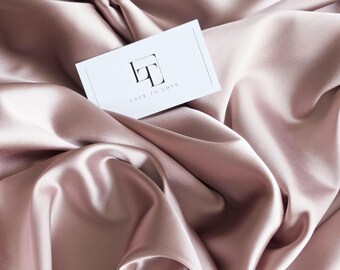 Stretch lila Seidensatin Stoff, wird lose verkauft. Natürliche elastische lila Schiere Seide, halbtransparente Brautseide, SK1020